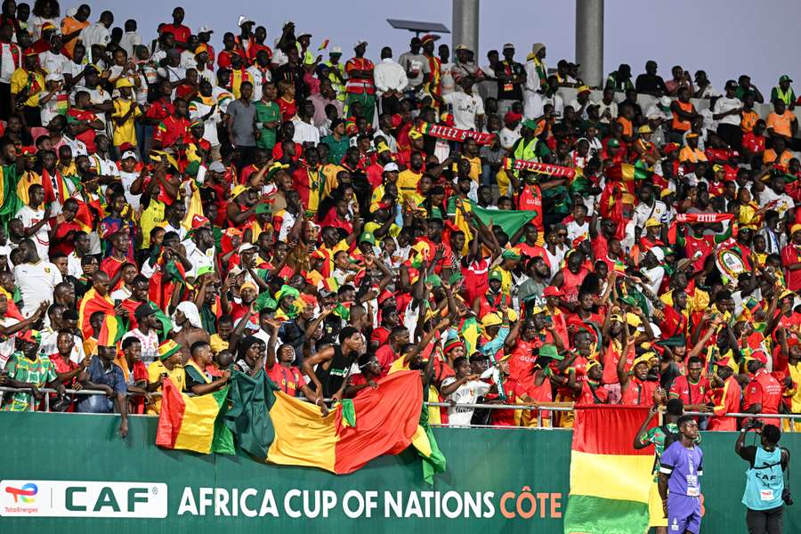 Guinea's fans travelled in their number to the Ivory Coast