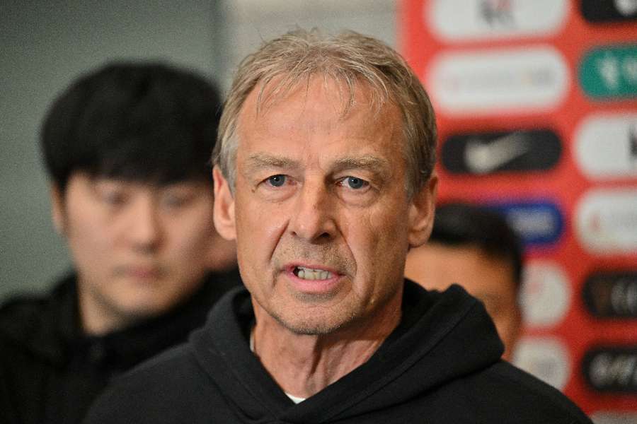 Jürgen Klinsmann lors d'une conférence de presse