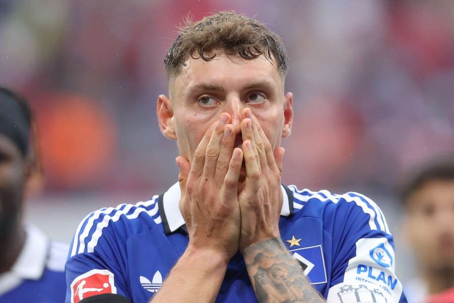HSV-Kapitän Nicolai Remberg nach der Klatsche in Leipzig HSV-Kapitän Nicolai Remberg nach der Klatsche in Leipzig