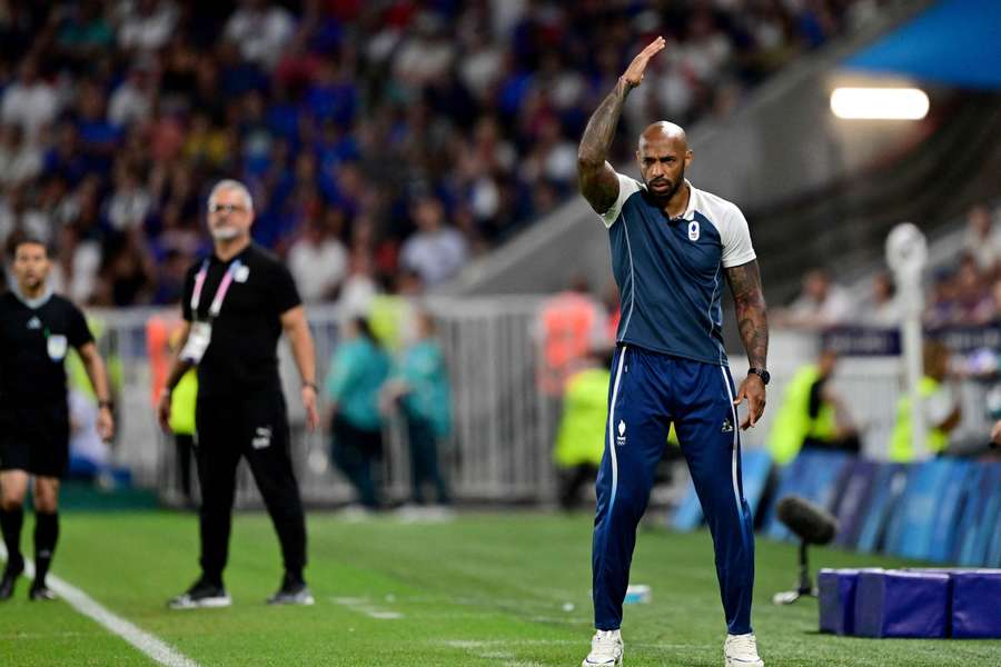 Thierry Henry lors de la demi-finale face à l'Égypte.