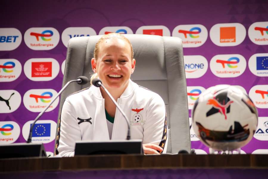 Zambia coach Nora Hauptle Zambia coach Nora Hauptle