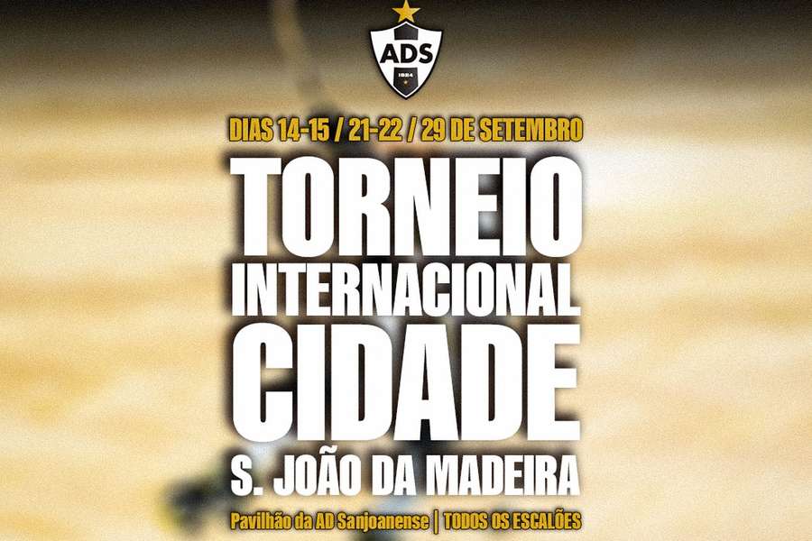 Cartaz do Torneio Internacional Cidade de S. João da Madeira