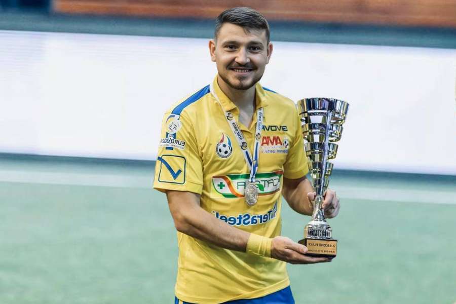 Vlad Mocanu, vicecampion european cu naționala României de minifotbal