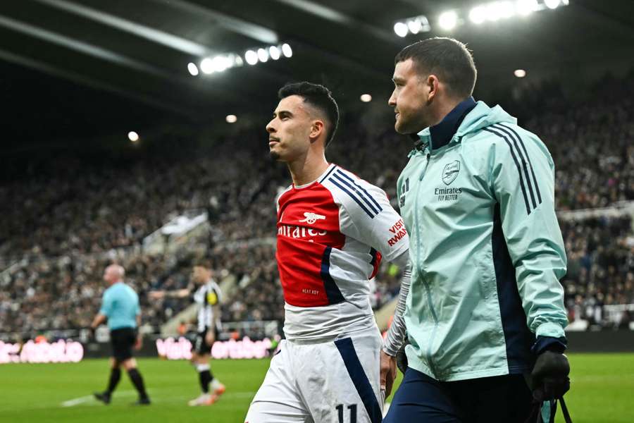 Martinelli sofreu lesão em derrota recente do Arsenal