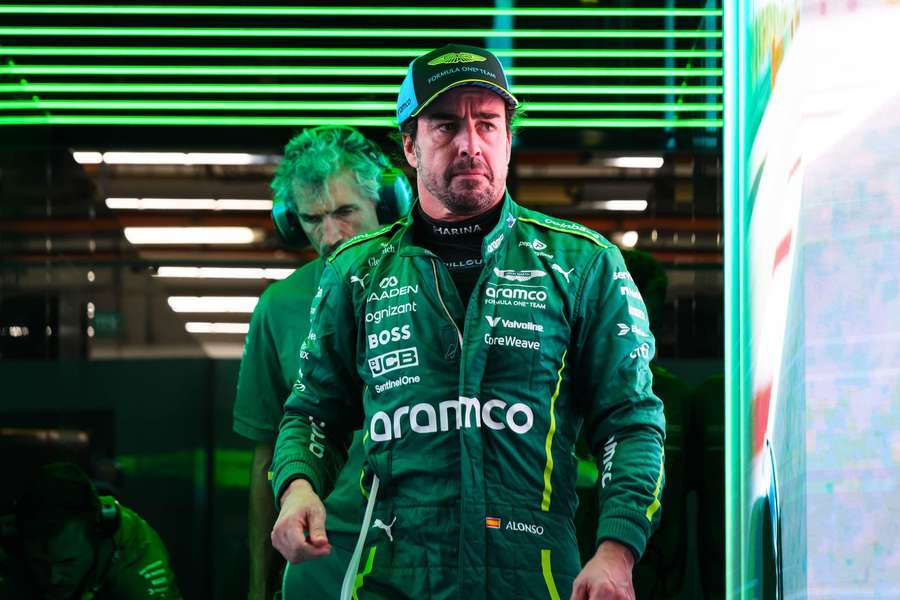 Fernando Alonso during practice