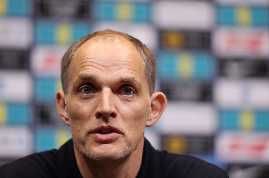 Thomas Tuchel speaks during a press conference Thomas Tuchel speaks during a press conference