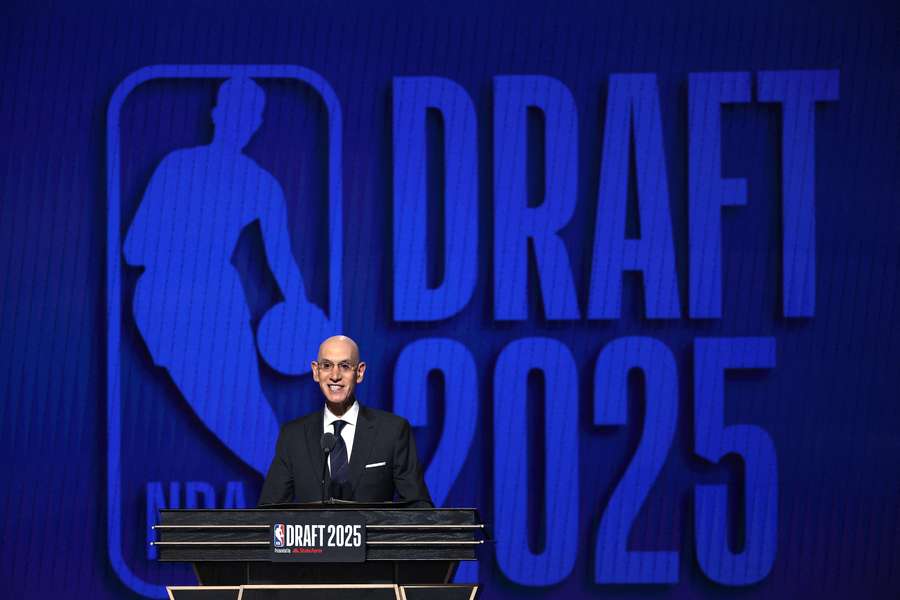 Adam Silver, durante l'ultimo draft NBA