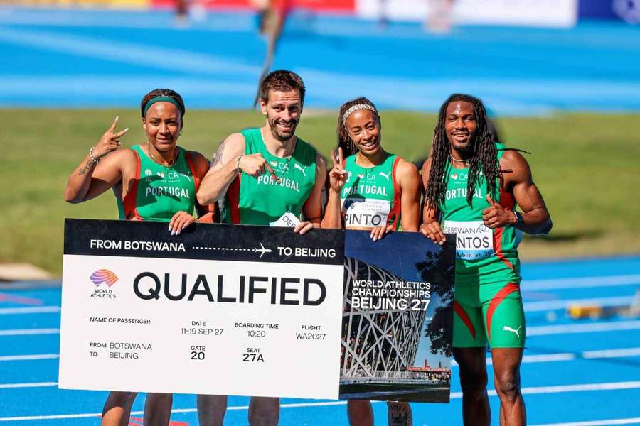 Portugal já assegurou vagas nas estafetas 4x100 femininas e mistas e 4x400 masculinos