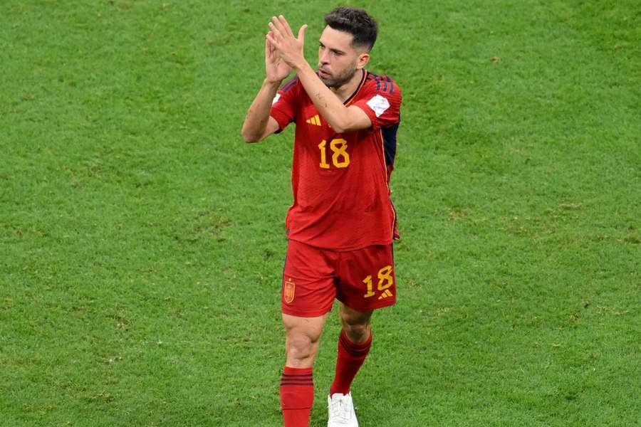 Jordi Alba somou 93 internacionalizações e nove golos pela Espanha