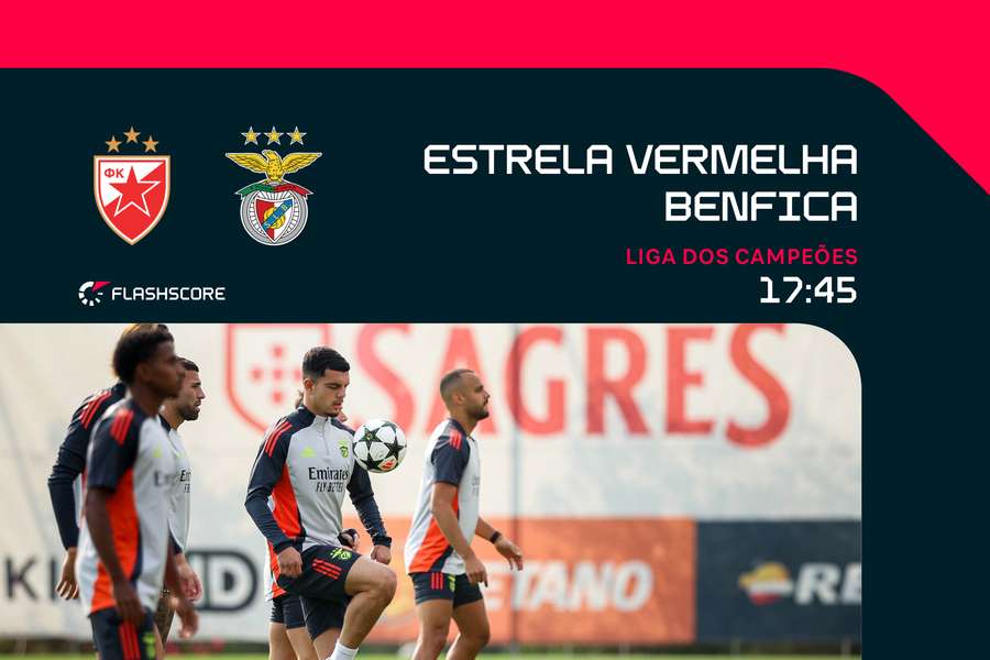 Benfica visita Estrela Vermelha