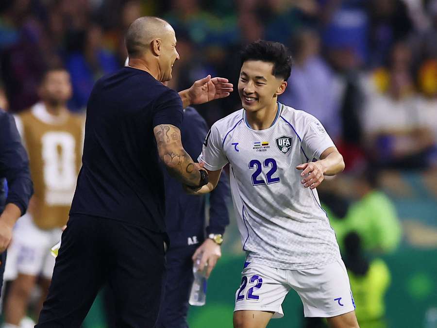 L'esultanza con Cannavaro