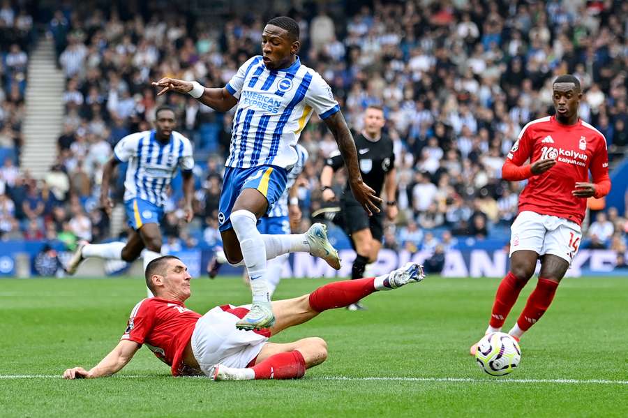 Brighton hrál s Nottinghamem 2:2 a oba týmy zůstávají v aktuální sezoně Premier League neporaženy.