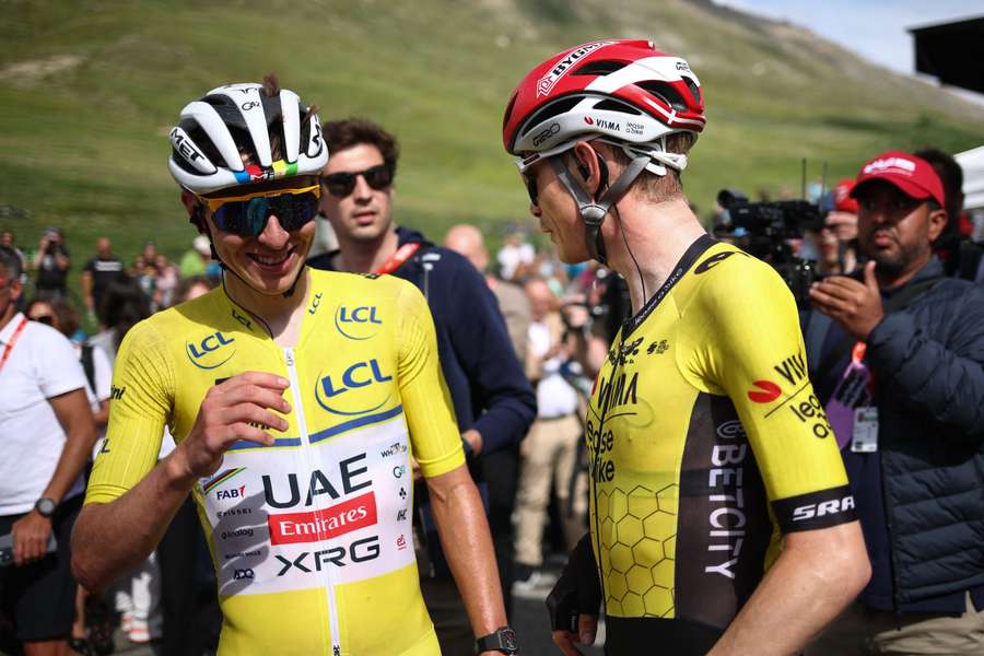 Pogacar y Vingegaard en la pasada Dauphiné. Pogacar y Vingegaard en la pasada Dauphiné.
