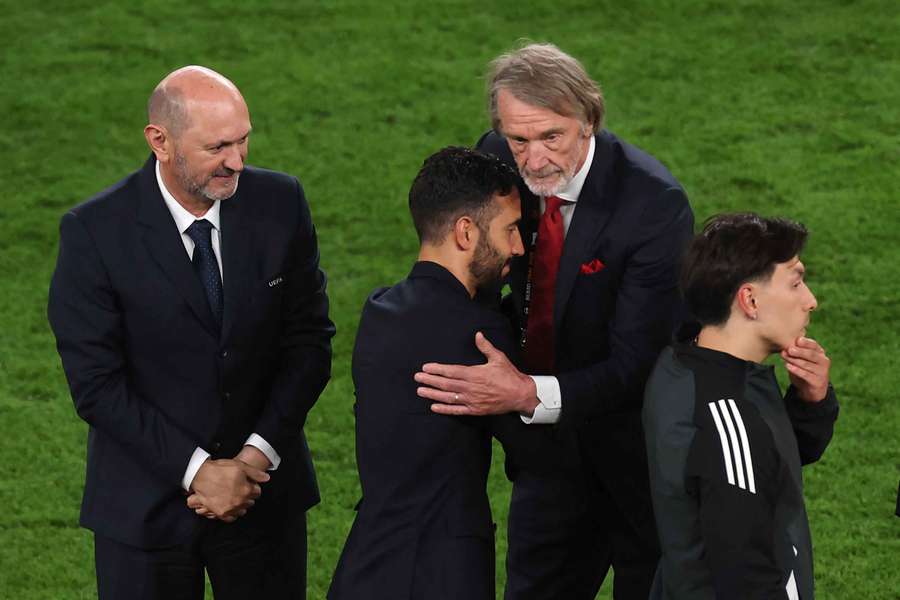 Ratcliffe et Amorim après la finale de Ligue Europa perdue au printemps.