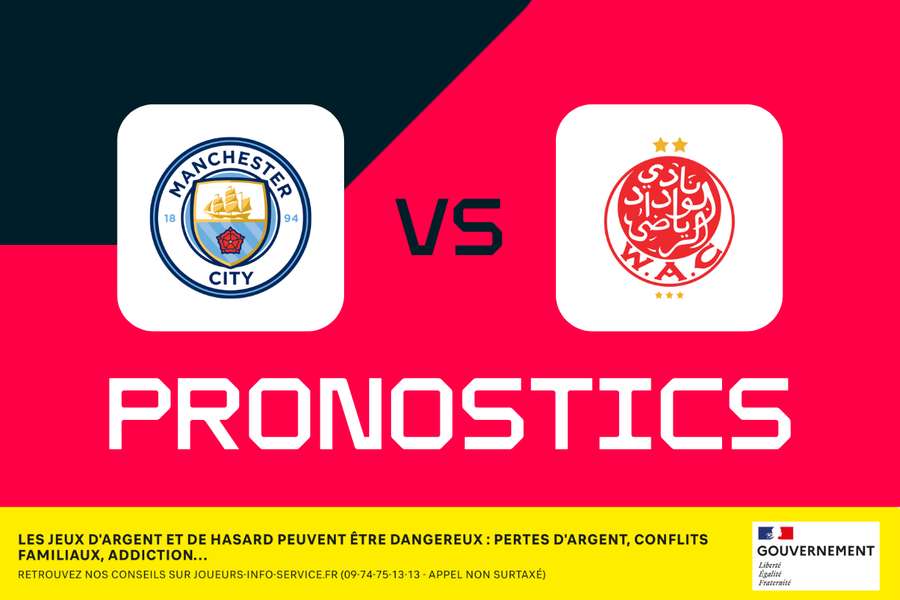 Manchester City - Wydad AC : pronostics, meilleurs paris et cotes (Coupe du Monde des Clubs 2025) Manchester City - Wydad AC : pronostics, meilleurs paris et cotes (Coupe du Monde des Clubs 2025)