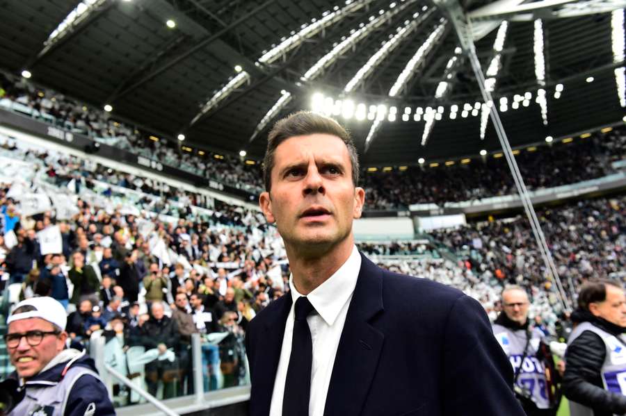 Juventus coach Thiago Motta before the match