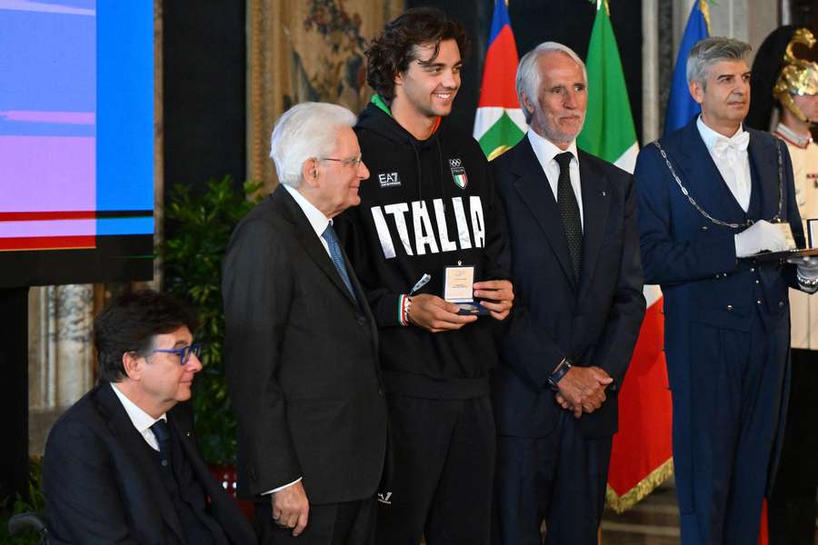 Ceccon con Mattarella al Quirinale