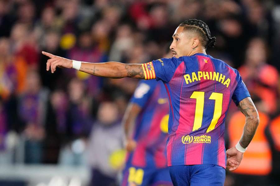 Raphinha destravou o ferrolho do Osasuna Raphinha destravou o ferrolho do Osasuna