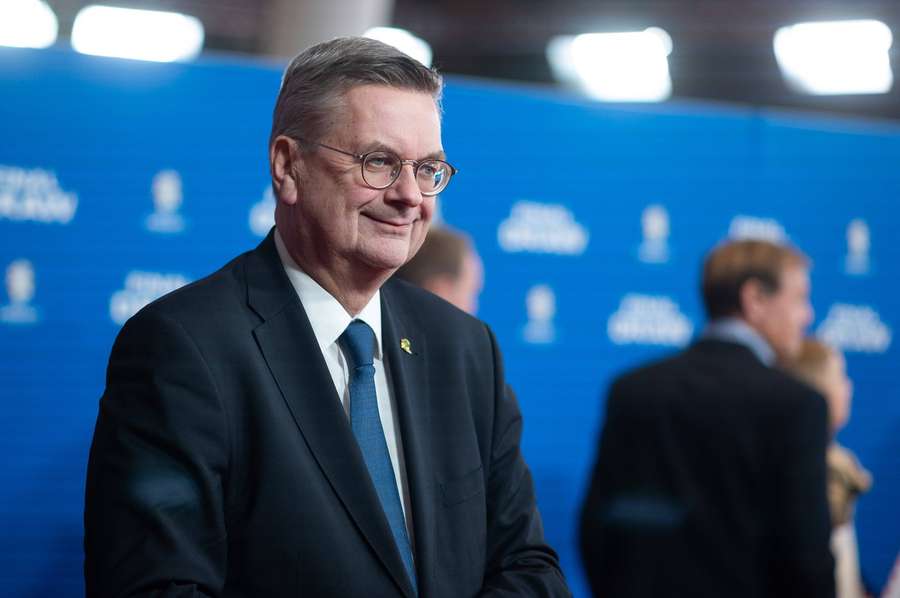 Reinhard Grindel spricht über die Infantino-Situation.