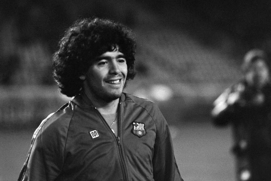 Diego Armando Maradona col Barcellona