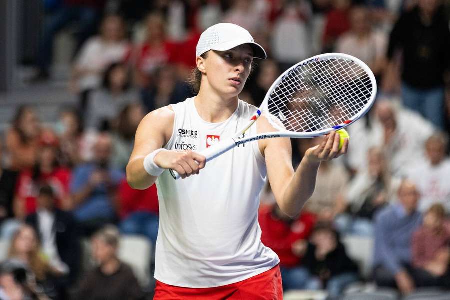 Iga Šwiateková byla největší oporou polského týmu. Iga Šwiateková byla největší oporou polského týmu.