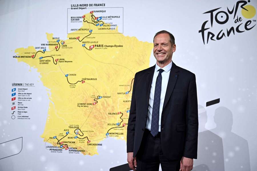 Christian Prudhomme ce mardi à Versailles.