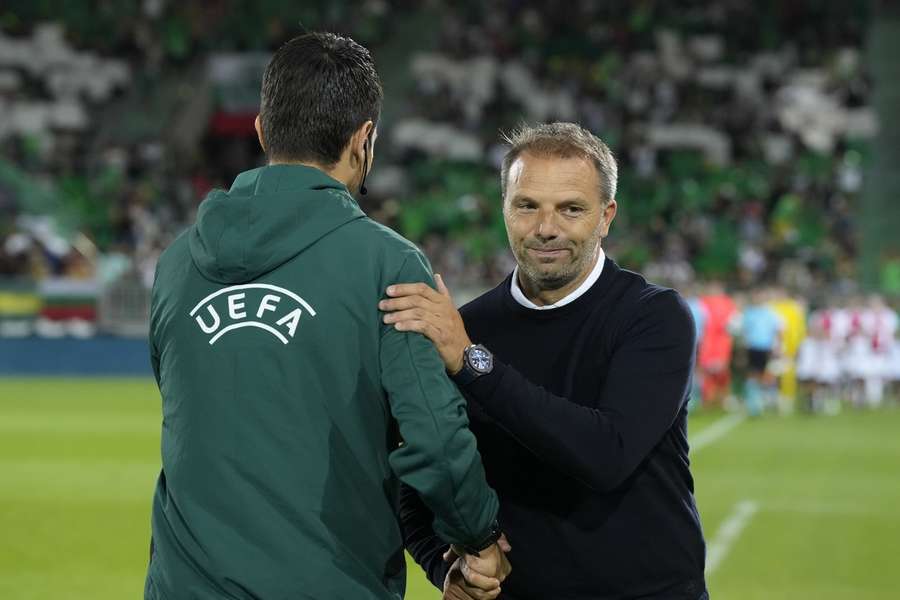 Steijn na afloop van de gewonnen wedstrijd tegen Ludogorets