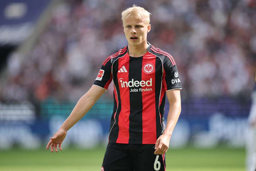 Oscar Hojlund, jugador del Eintracht Oscar Hojlund, jugador del Eintracht