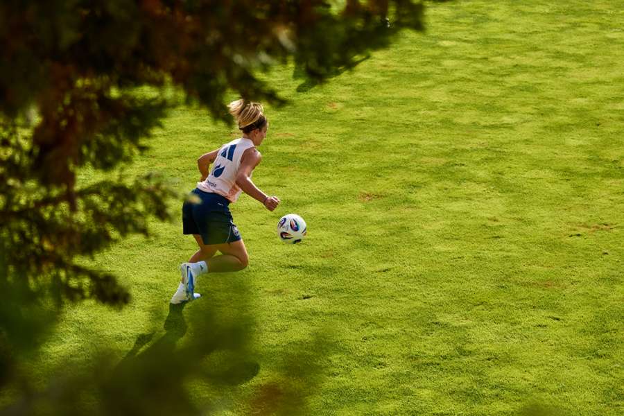 Alexia Putellas, en el último entrenamiento.