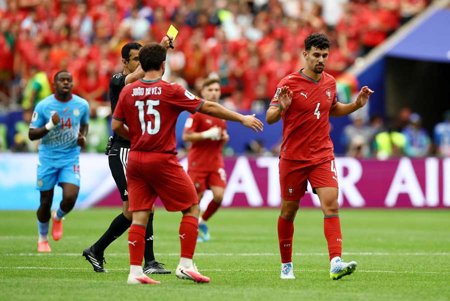 Tomás Araújo na partida com a RD Congo Tomás Araújo na partida com a RD Congo