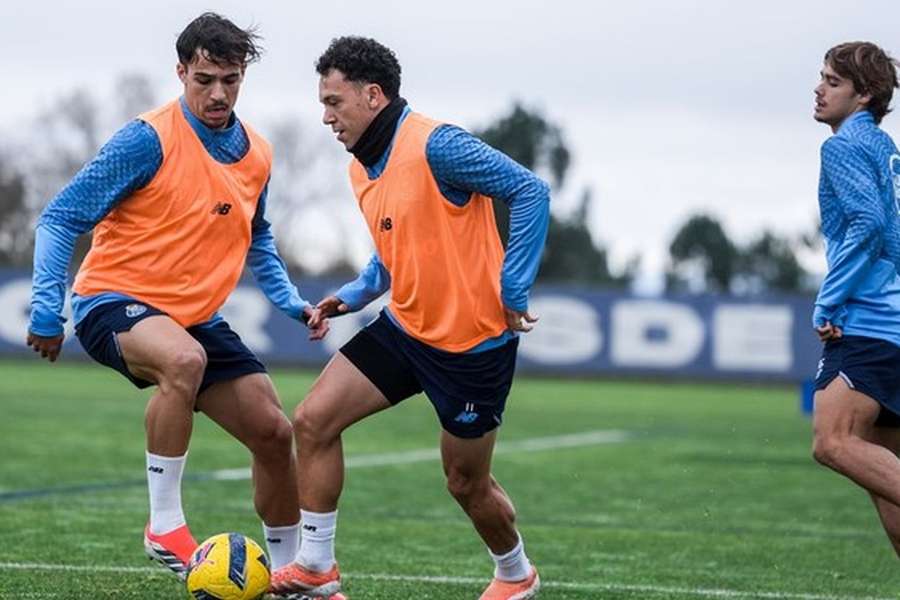 Pepê no treino do FC Porto