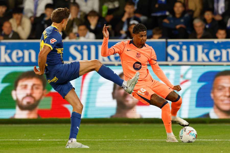 Marcus Rashford w akcji dla Barcelony Marcus Rashford w akcji dla Barcelony