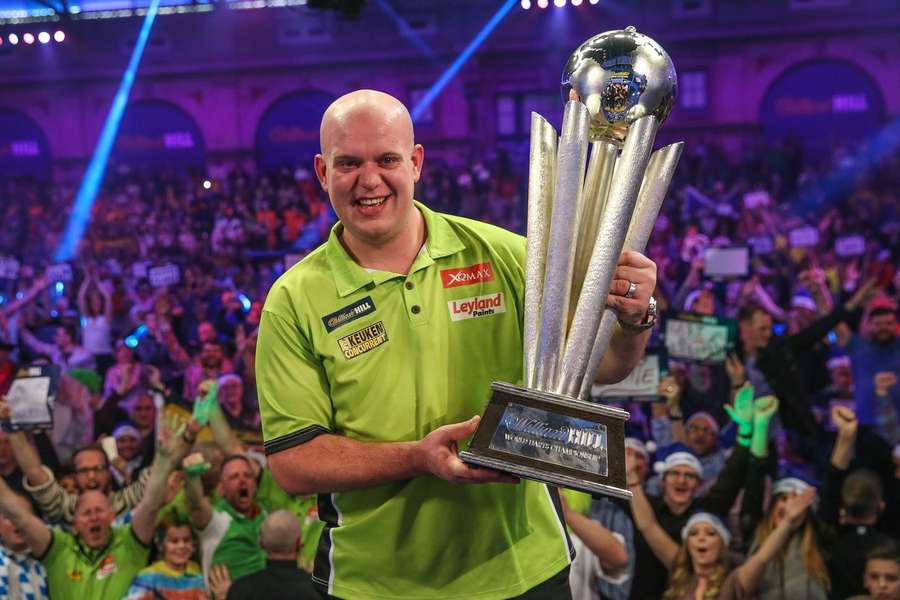 Michael van Gerwen is de wereldkampioen van 2014, 2017 en 2019