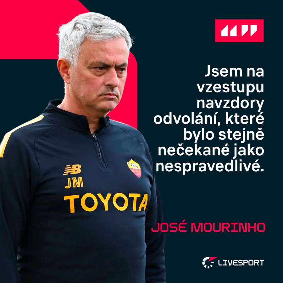 José Mourinho bere odchod z AS velmi těžce.