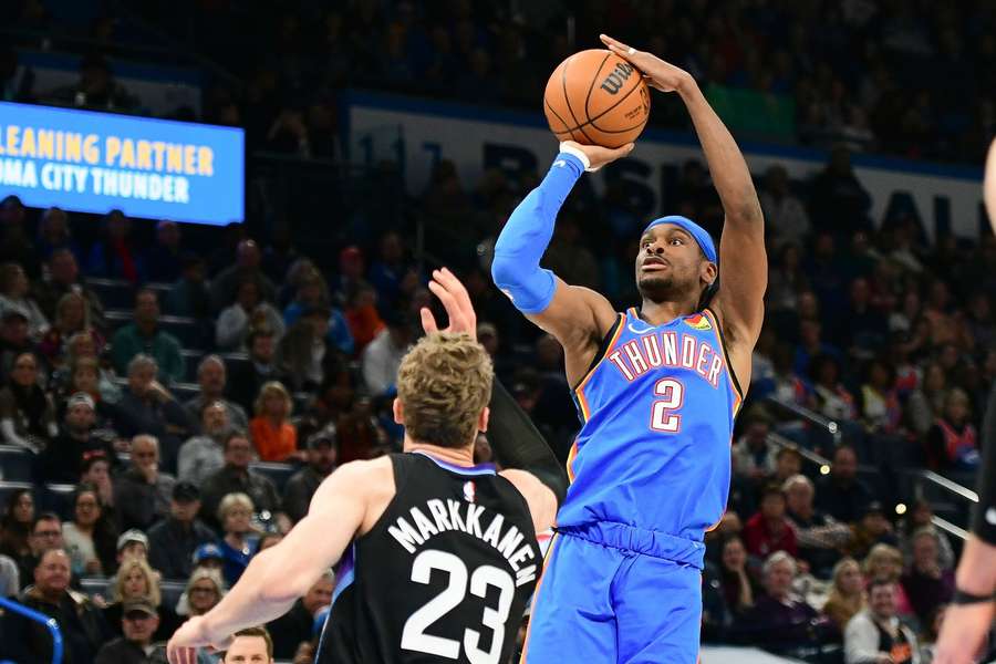 Shai Gilgeous-Alexander of the Oklahoma City Thunder put in a virtuoso display against the Utah Jazz