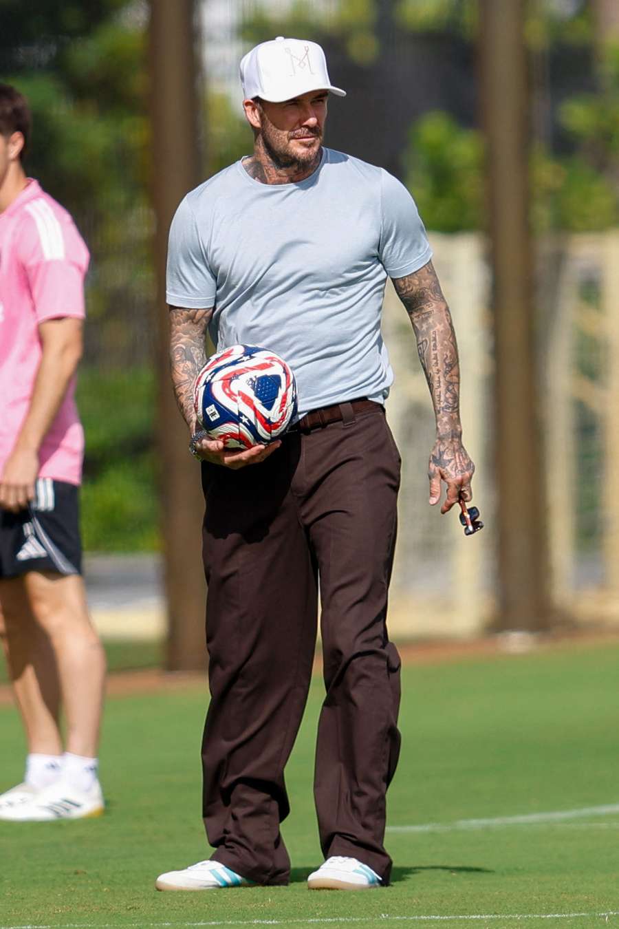 David Beckham watched over Inter Miami's training session on Friday David Beckham watched over Inter Miami's training session on Friday