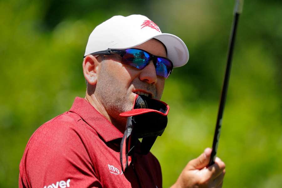 Sergio Garcia in action