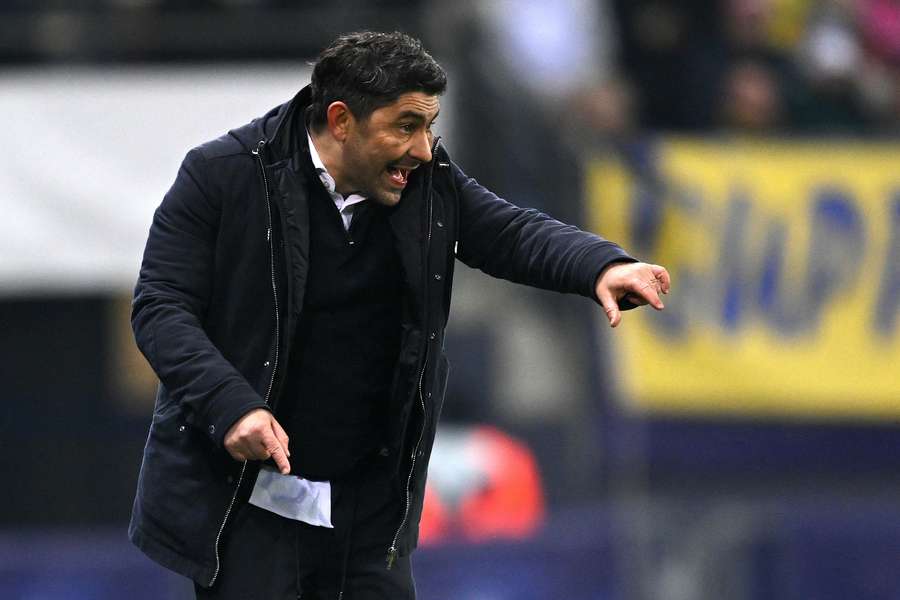 Oswald Tanchot avec Sochaux en janvier 2024.