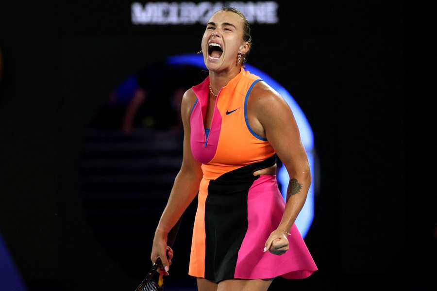 Aryna Sabalenka jubelt über den Finaleinzug