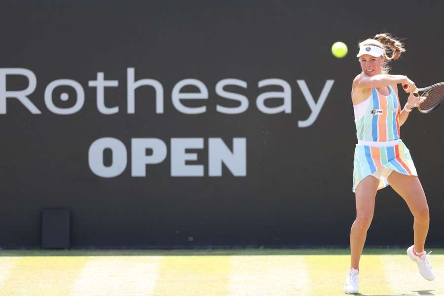Magdalena Fręch podczas zeszłorocznego turnieju w Nottingham dotarła do ćwierćfinału
