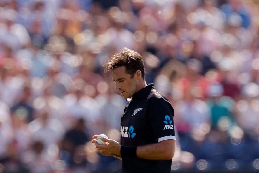 Southee in action against England