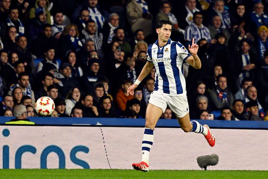 Nayef Aguerd avec la Real Sociedad cette année.