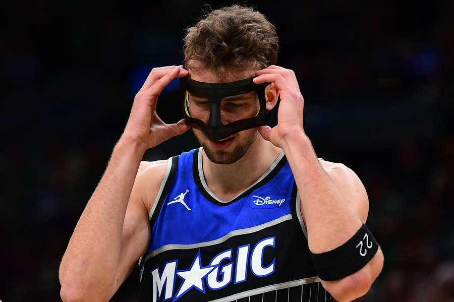 Franz Wagner erlebt eine schwache Leistung seiner Magic. Franz Wagner erlebt eine schwache Leistung seiner Magic.