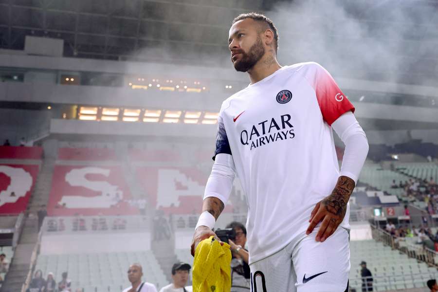 Neymar de retour après sa blessure le 19 février dernier.  