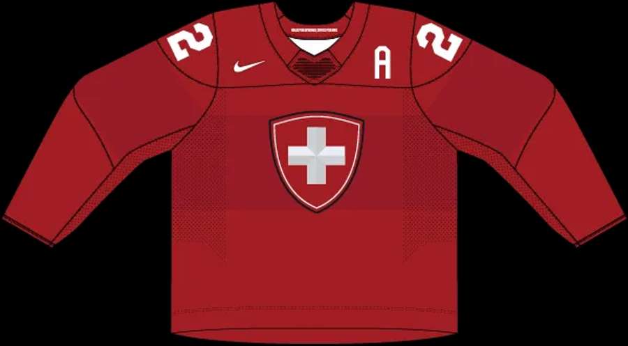 Červený dres Švýcarska.