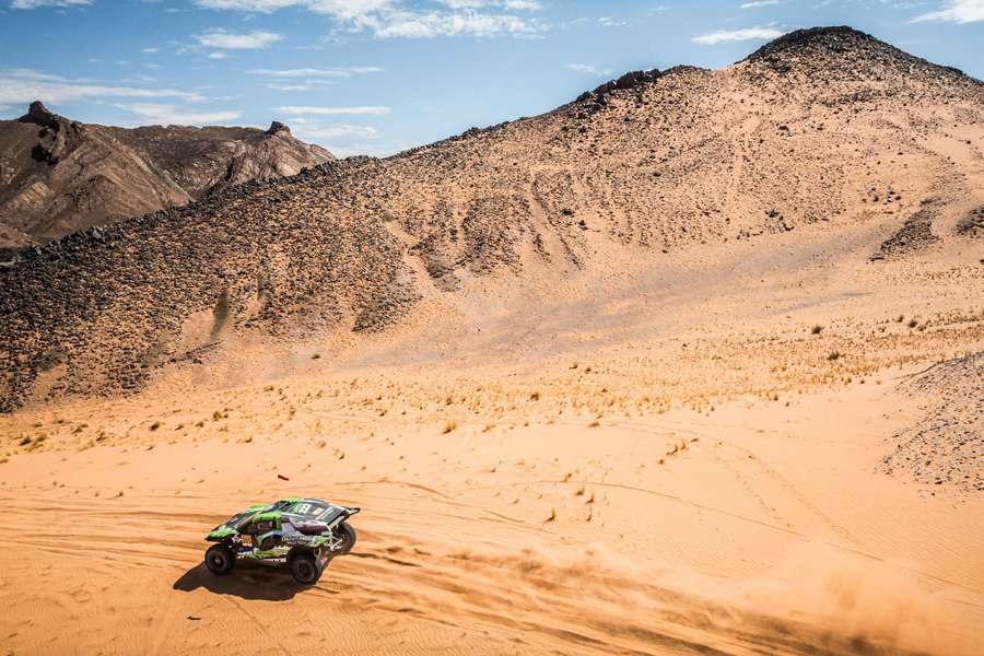 Eryk Goczał i Szymon Gospodarczyk podczas 4. etapu Rallye du Maroc 2026, 2 października 2026 r. w okolicach Zagory, Maroko. Eryk Goczał i Szymon Gospodarczyk podczas 4. etapu Rallye du Maroc 2026, 2 października 2026 r. w okolicach Zagory, Maroko.