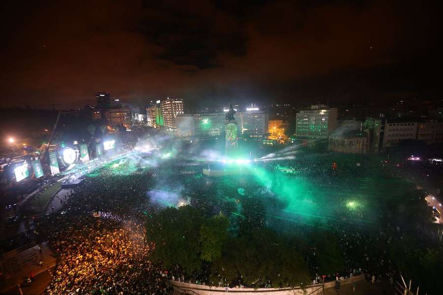 La scorsa stagione la festa era in bianco e verde
