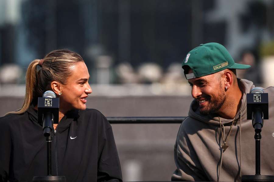 Aryna Sabalenka (l.) und Nick Kyrgios (r.)