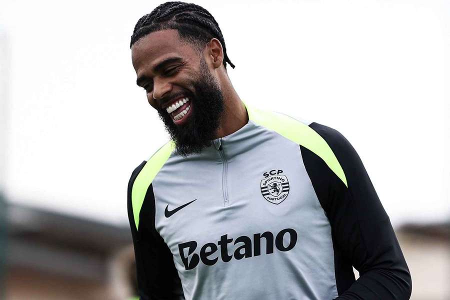St. Juste no treino do Sporting