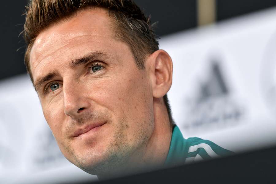 Miroslav Klose, recordista de golos da Alemanha.